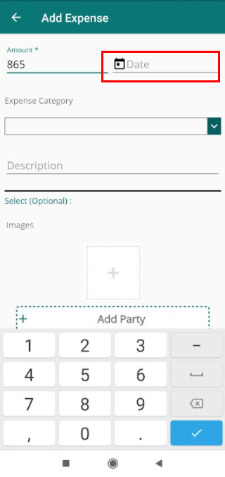 add expense date