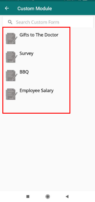 custom module form