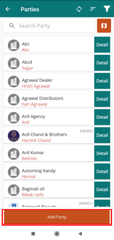 parties list
