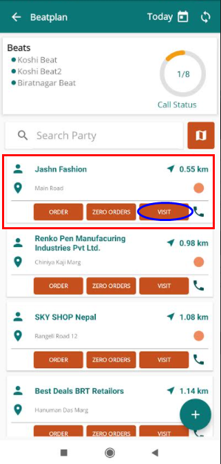 visit each party list