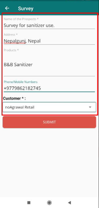 custom field form