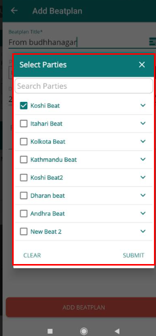 parties list