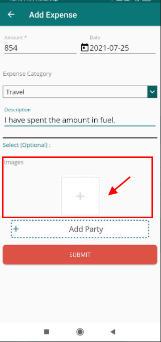 add expense images