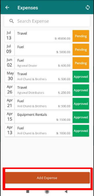 add expenses