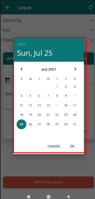 leave calendar