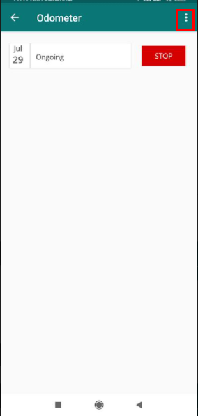 upper right side dot