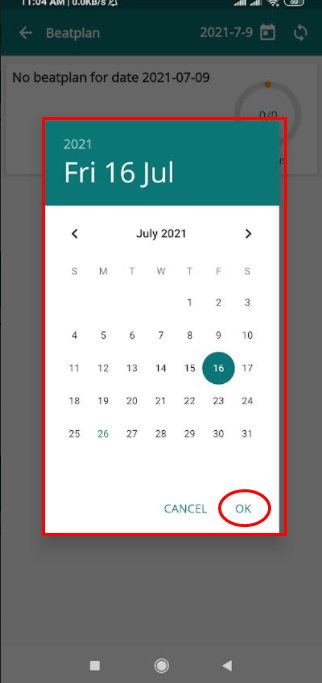 confirm calendar page