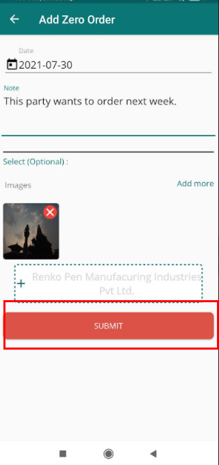 zero order submit