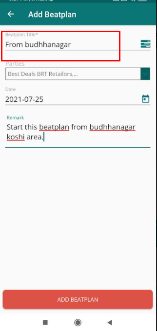 beat plan title