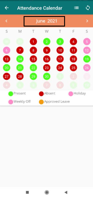 attendance month