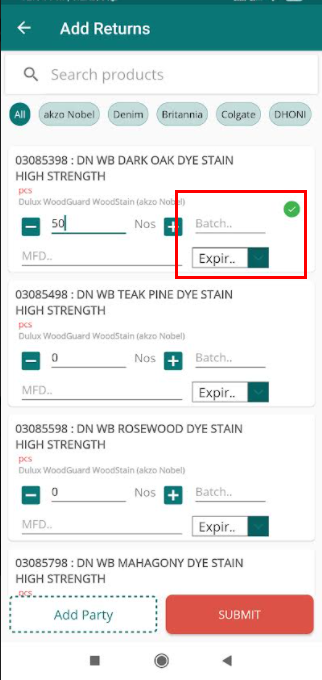 return batch page