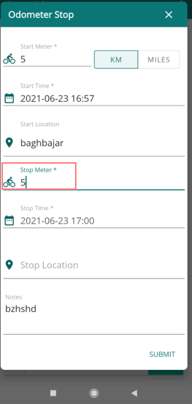 stop meter