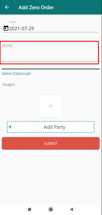 zero order note