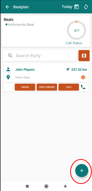 add icon at right bottom