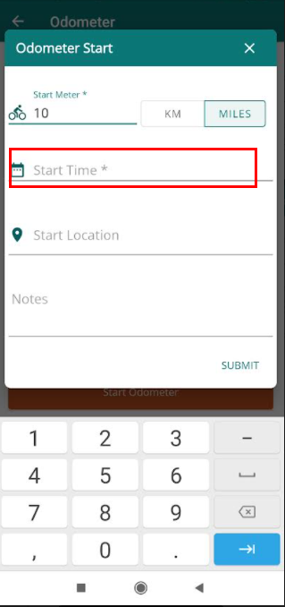 start time