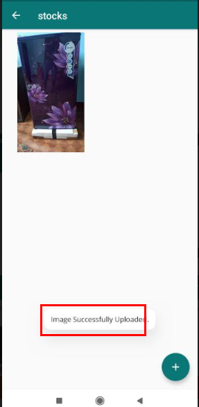 image uploaded successfully