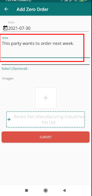 zero order notes