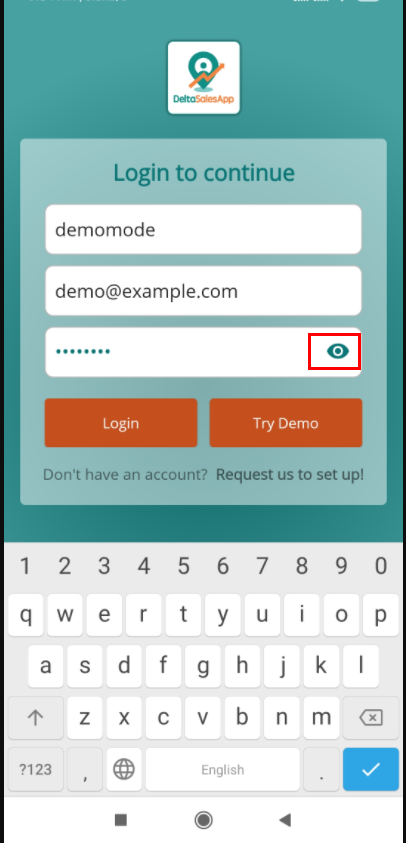 login password view